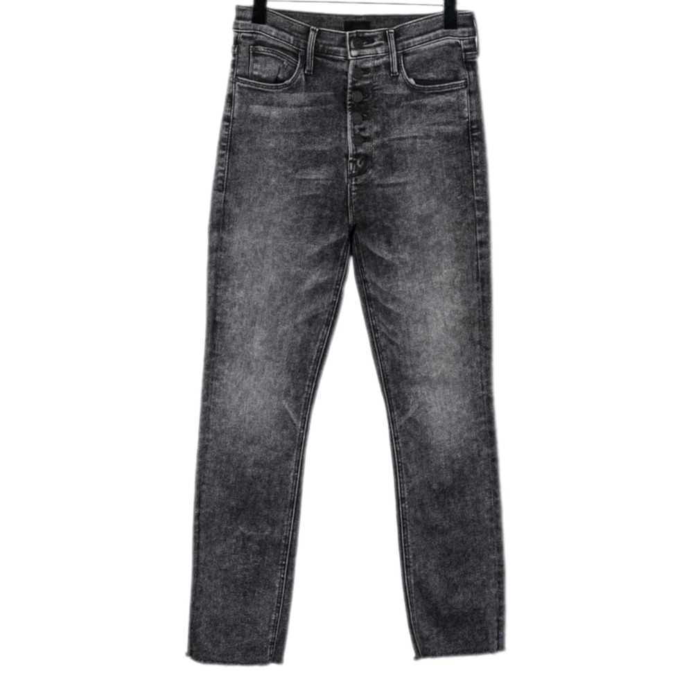 MOTHER The Pixie Dazzler‎ Ankle Fray Jeans Train Stops Acid Wash Size 29 $480